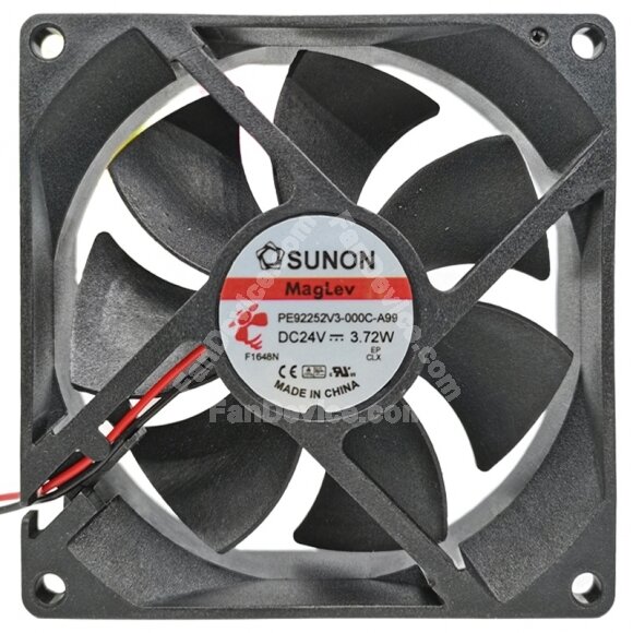 Sunon Maglev PE92252V3-000C-A99 DC 24V 3.72W 2 Wires Axial Cooling Fan