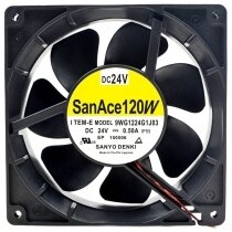 Sanyo Denki 9WG1224G1J03 DC 24V 0.50A 12038 IP55 Waterproof Axial Fan