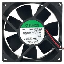Sunon PMD1208PTB3-A DC 12V 3.1W 2 Wires 8025 Axial Cooling Fan