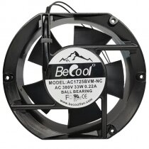 BeCool AC1725BVM-NC AC 380V 0.22A 33W 2 Wires Ball Bearing Axial Fan