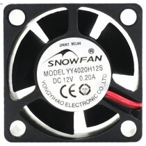 SNOWFAN YY4020H12S DC 12V 0.20A 2 Wires Axial Cooling Fan