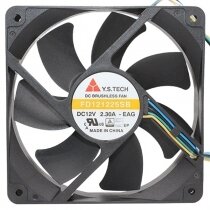 Y.S.TECH FD121225SB 12V 2.30A 4 Wires Axial Cooling Fan