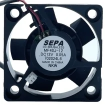 SEPA MF40J-12 12V 0.05A 2 Wires Axial Cooling Fan