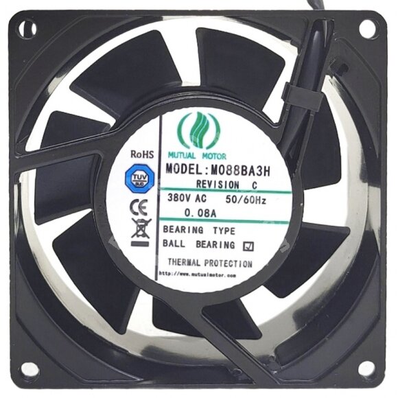 MUTUAL MOTOR M088BA3H 380V 0.08A Ball Bearing Axial Fan