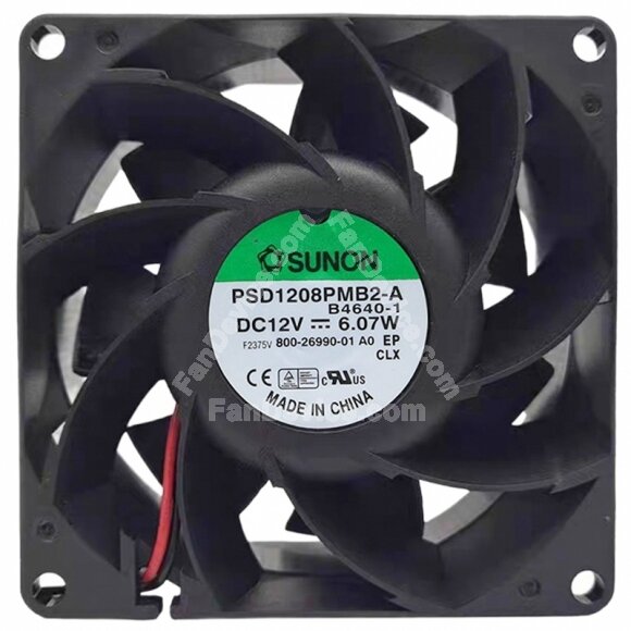 Sunon PSD1208PMB2-A 12V 6.07W 2 / 3 / 4 Wires Cooling Fan