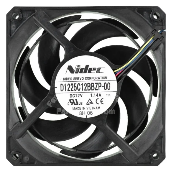 Nidec D1225C12BBZP-00 12V 1.14A 4 Wires Cooling Fan
