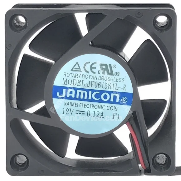 JAMICON JF0615S1L-R 12V 0.12A 2 Wires Axial Cooling Fan