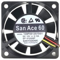 Sanyo 109P0612S7D01 12V 0.15A 2 / 3 Wires Cooling Fan