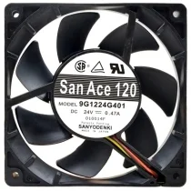 Sanyo 9G1224G401 24V 0.47A 2 / 3 Wires Axial Cooling Fan