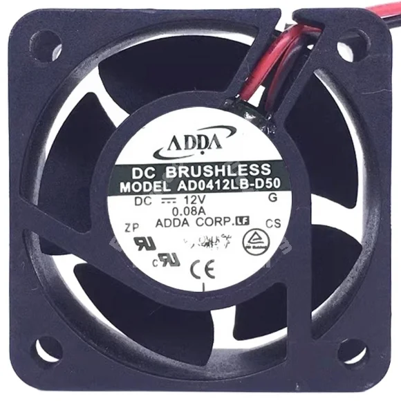 ADDA AD0412LB-D50 12V 0.08A 2 Wires Axial Cooling Fan