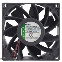 HY-XQF X9238G24UB 24V 0.8A 2 Wires Axial Cooling Fan