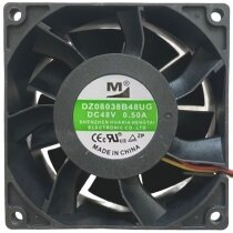 YM DZ08038B48UG 48V 0.50A 2 / 3 / 4 Wires Axial Cooling Fan
