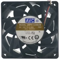 AVC DBPK1238B2M 12V 3.60A 4 Wires Ball Bearing Cooling Fan
