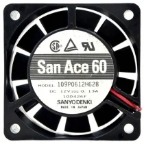 Sanyo 109P0612H628 12V 0.13A 2 Wires Axial Cooling Fan