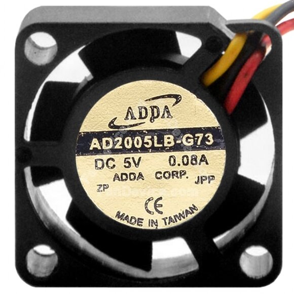 ADDA AD2005LB-G73 5V 0.08A 2 / 3 Wires Axial Cooling Fan