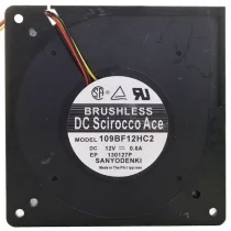 Sanyo 109BF12HC2 12V 0.6A 3 Wires Blower Cooling Fan