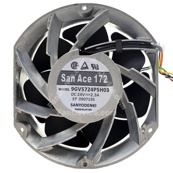 Sanyo 9GV5724P5H03 24V 2.3A 2 / 3 / 4 Wires Cooling Fan