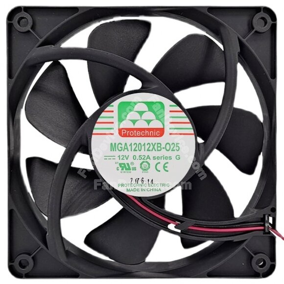 Protechnic MGA12012XB-O25 12V 0.52A 2 / 4 Wires Cooling Fan