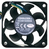 COOLCOX CC4515H05S 5V 0.25A 4 Wires Axial Cooling Fan