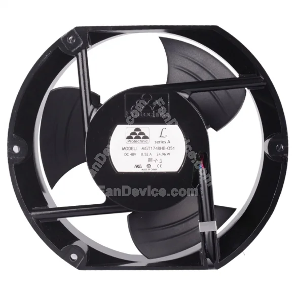 Protechnic MGT1748HB-O51 48V 0.52A 24.96W 4 Wires Cooling Fan