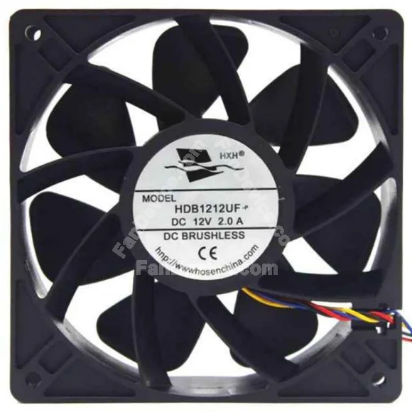 HXH HDB1212UF-P 12V 2.0A 4 Wires DC Brushless Cooling Fan