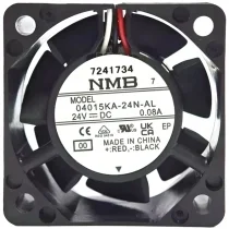 NMB 04015KA-24N-AL DC 24V 0.08A 3 Wires Axial Cooling Fan