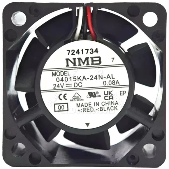 NMB 04015KA-24N-AL DC 24V 0.08A 3 Wires Axial Cooling Fan