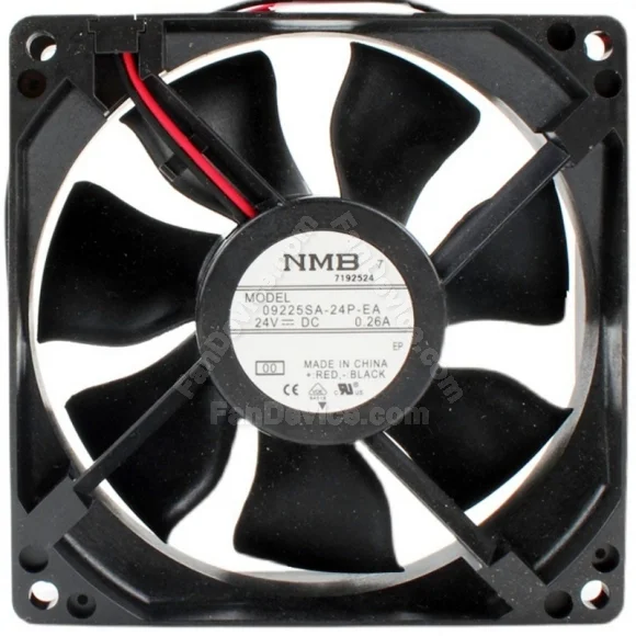 NMB 09225SA-24P-EA DC 24V 0.26A 2 Wires Axial Cooling Fan