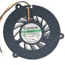 Sunon GC125025VH-A 12V 2.0W 3 Wires Maglev Axial Cooling Fan