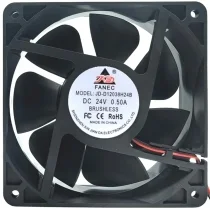 JD JD-D12038H24B 24V 0.50A DC Brushless 2 Wires Axial Cooling Fan