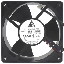 Delta EFB1248HE 48V 0.14A DC Brushless 3 Wires Axial Cooling Fan