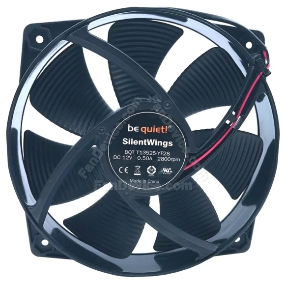 bequiet BQT T13525-YF28 12V 0.50A 2 Wires 2800RPM Cooling Fan