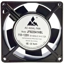 JIE FENG FAN JF9225A1HBL 100~120V 0.14~0.12A Impedance Protected Cooling Fan