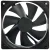 SAN JUN SJ1225HD1 12V 0.19A 2 Wires Impedance Protected Cooling Fan