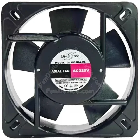 Bi-Sonic G13532HA2BL 200-240V 0.17A 29W 2 Wires Cooling Fan