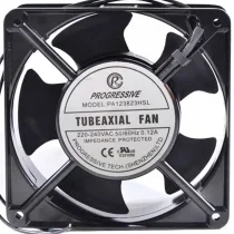 PROGRESSIVE PA123823HSL 220-240V 0.12A 2 Wires Impedance Protected Cooling Fan