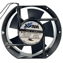 XFAN RAH1751B2-C1 AC 100-125V 0.35/0.40A 2 Wires Axial Cooling Fan