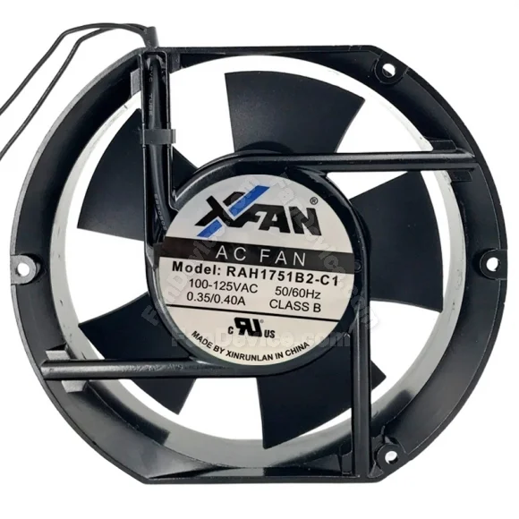 XFAN RAH1751B2-C1 AC 100-125V 0.35/0.40A 2 Wires Axial Cooling Fan