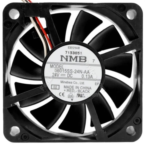 NMB 06015SS-24N-AA DC 24V 0.13A 2 / 3 Wires Axial Cooling Fan