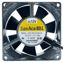 Sanyo 109L0812H4D10 DC 12V 0.18A 3 Wires Axial Cooling Fan