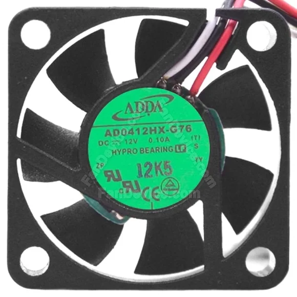 ADDA AD0412HX-G76 12V 0.10A 2 / 3 Wires HYPRO Bearing Cooling Fan
