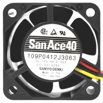 Sanyo 109P0412J3063 DC 12V 0.35A 3 Wires Axial Cooling Fan