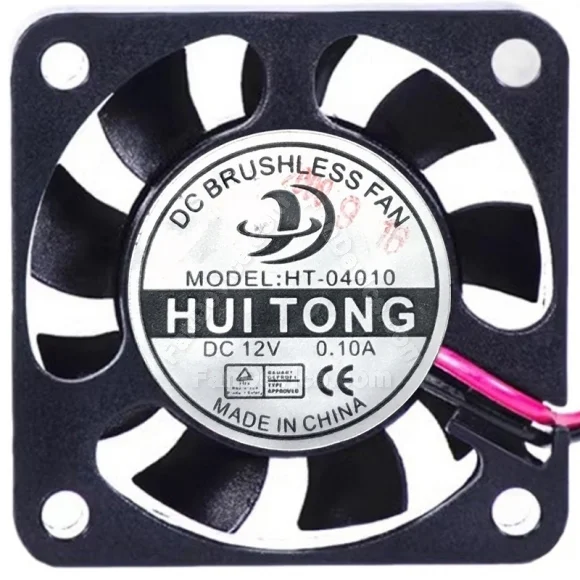 HUI TONG HT-04010 12V 0.10A DC Brushless 2 Wires Axial Cooling Fan