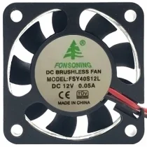 FONSONING FSY40S12L 12V 0.05A DC Brushless 2 Wires Axial Cooling Fan