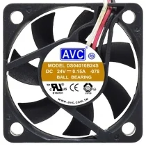 AVC DS04010B24S 24V 0.15A 3 Wires Ball Bearing Cooling Fan