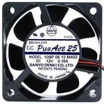 Sanyo 109P0612M402 12V 0.16A DC Brushless 2 Wires Axial Cooling Fan