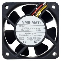 NMB-MAT 2408NL-04W-B56 DC 12V 0.14A 4 Wires Axial Cooling Fan