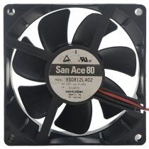 Sanyo Denki 9S0812L402 DC 12V 0.05A 2 Wires Axial Cooling Fan