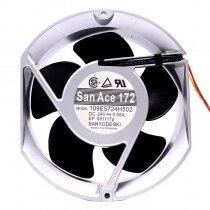 Sanyo Denki 109E5724H502 DC 24V 0.58A 2 Wires Axial Cooling Fan