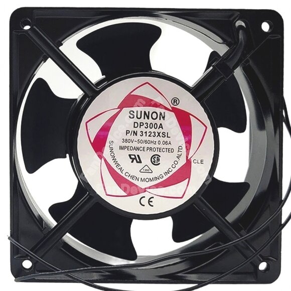 Sunon 3123XSL AC 380V 0.06A 2 Wires Impedance Protected Axial Cooling Fan